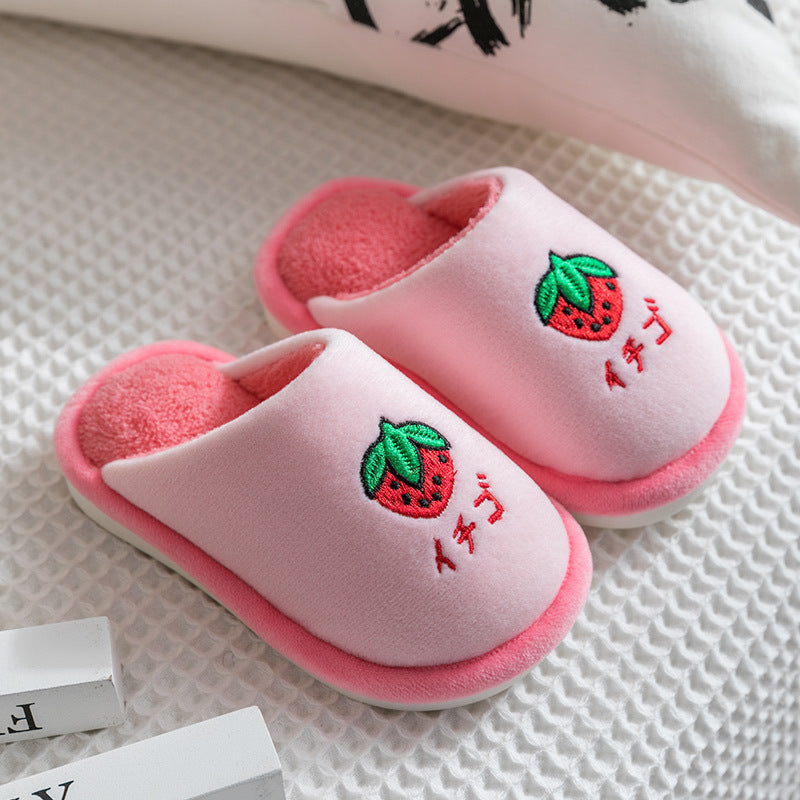 Kids cute Japanese fruit slippers