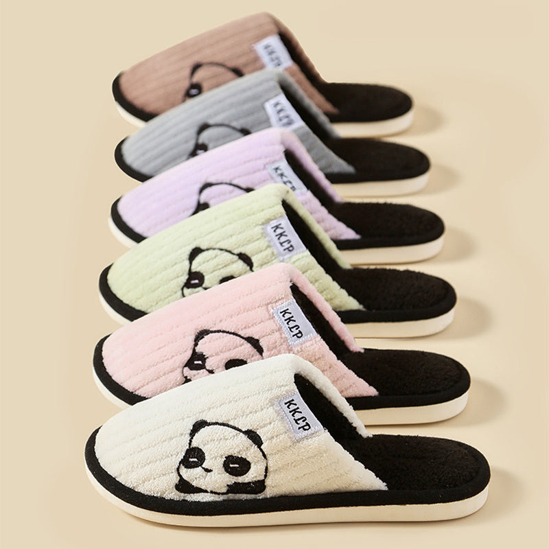 Cute Panda Slippers Indoor Non-slip