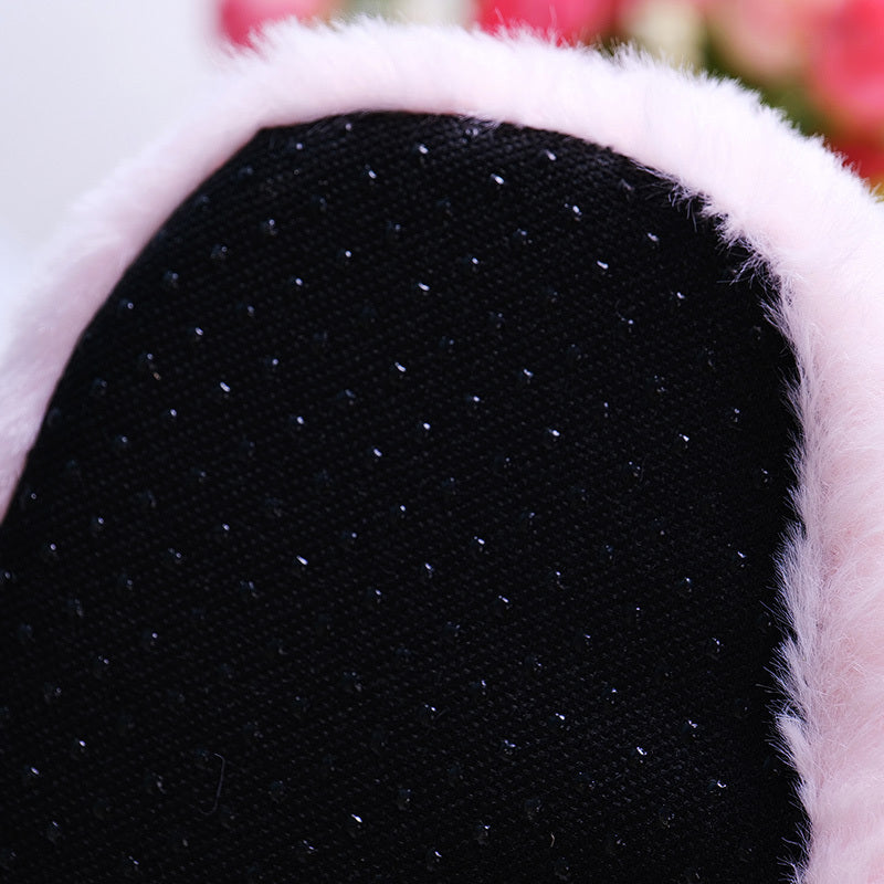 Cute Alpaca plush indoor slippers