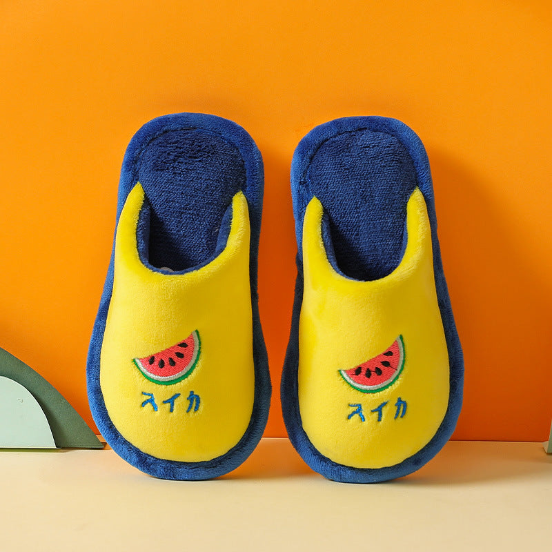 Kids cute Japanese fruit slippers