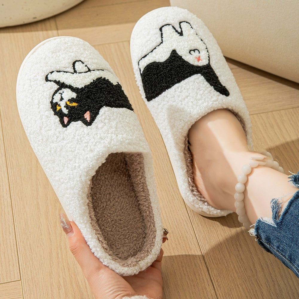 Mooning Cat Slippers Haha Made You Look