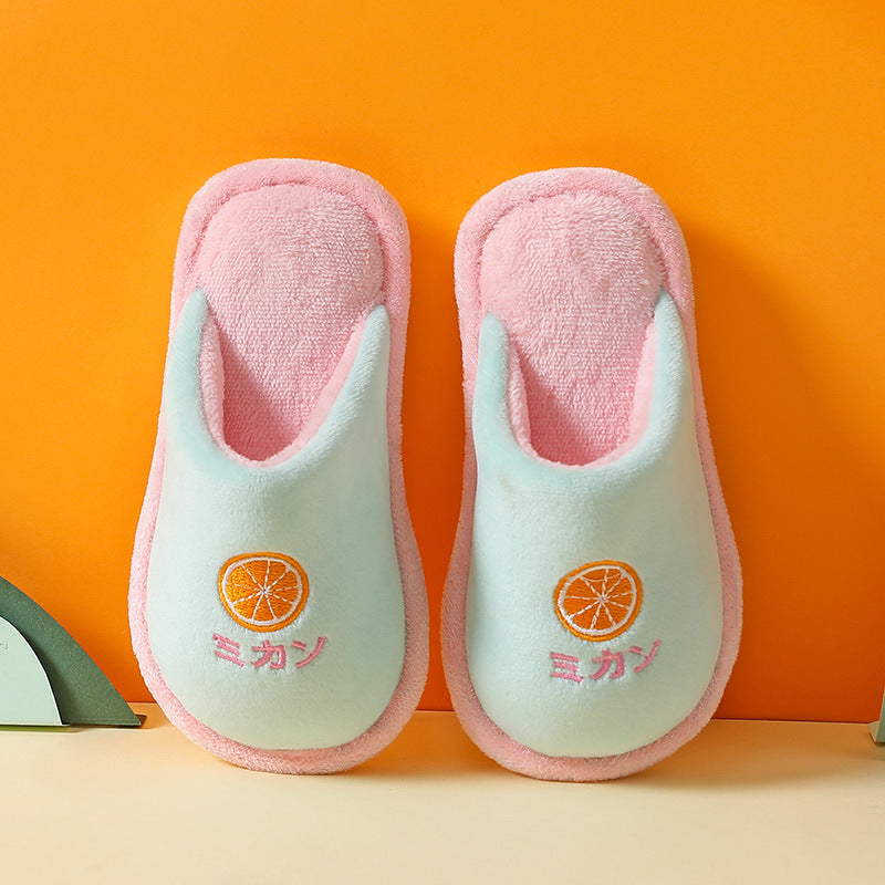 Kids cute Japanese fruit slippers