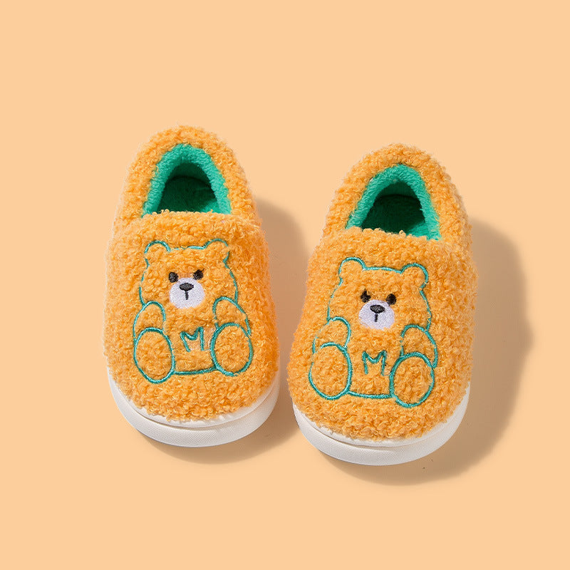 Kids cute cartoon bear slippers